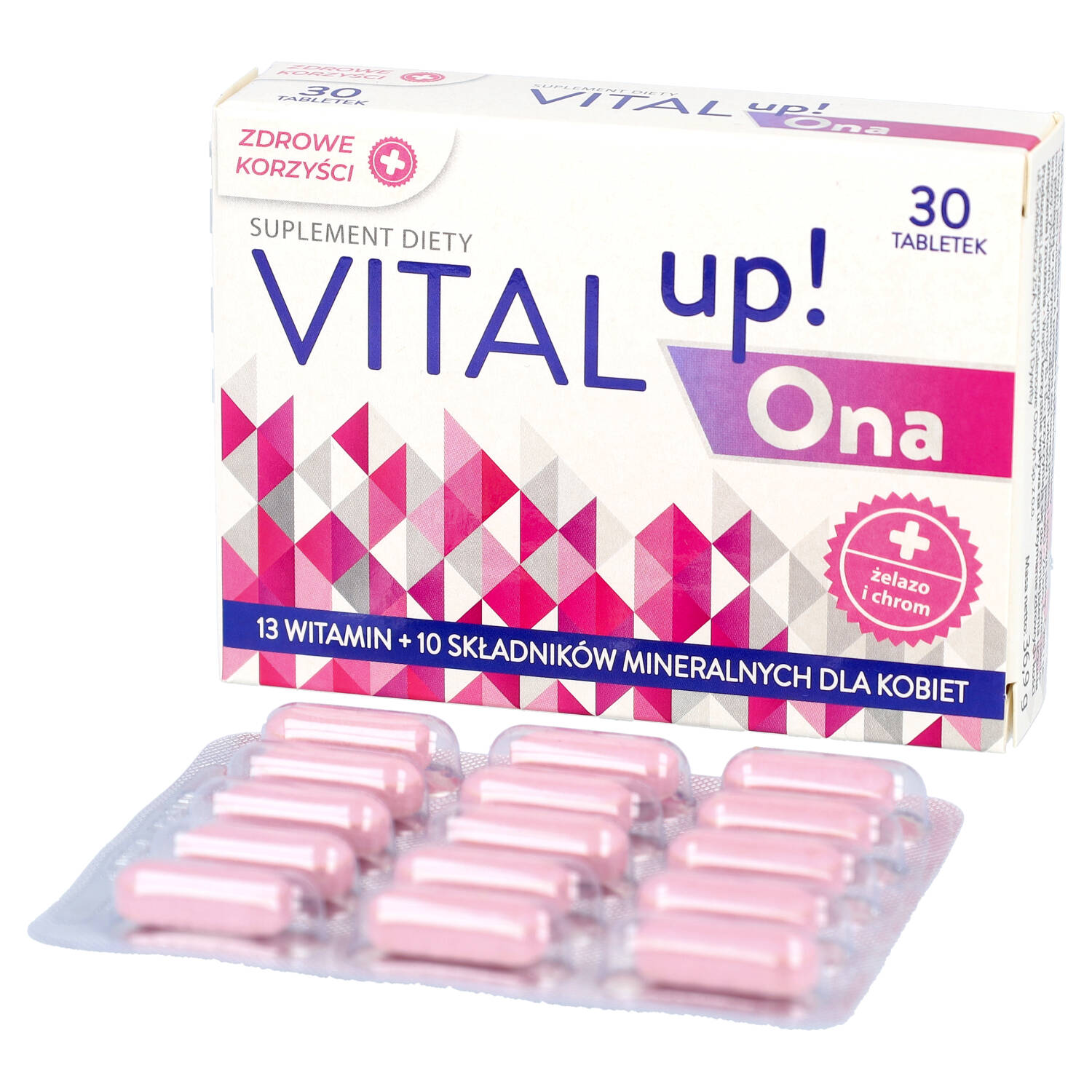 Zdrowe korzyści, vitalup! ona, 30 tabletek