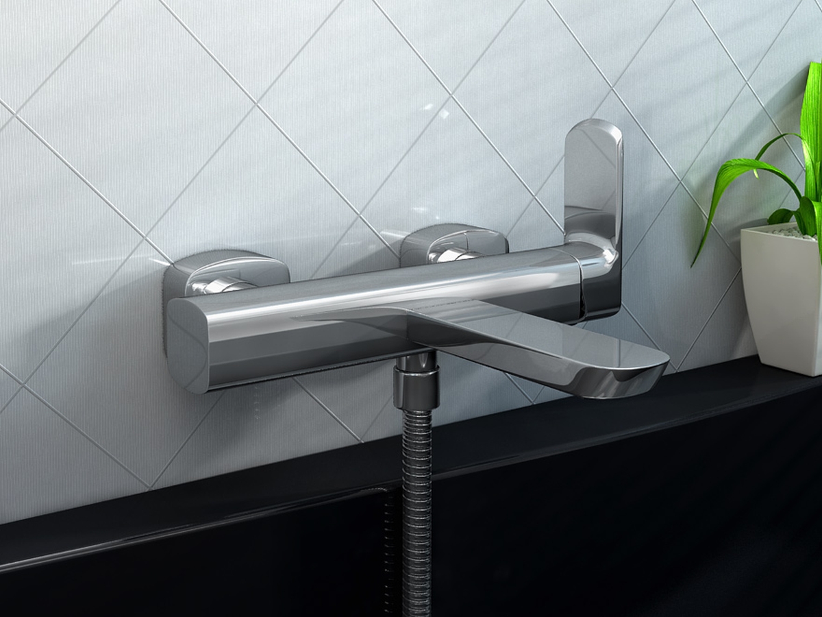 Kohlman Foxal bateria wannowo-prysznicowa ścienna chrom QW110F