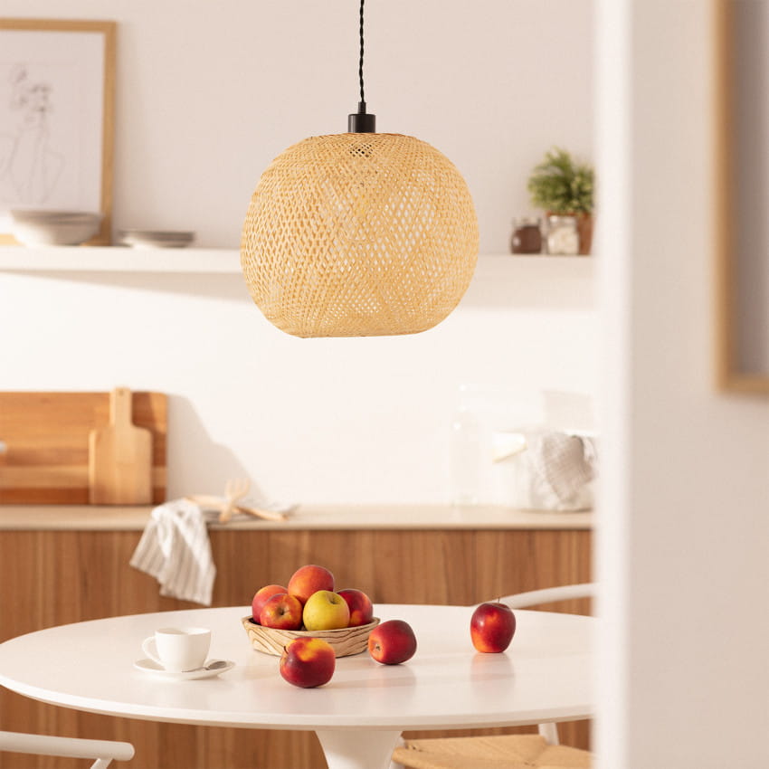 Abruzzo Boho lampa wisząca 1x40 W drewno ABR-NLW28-BH-E27