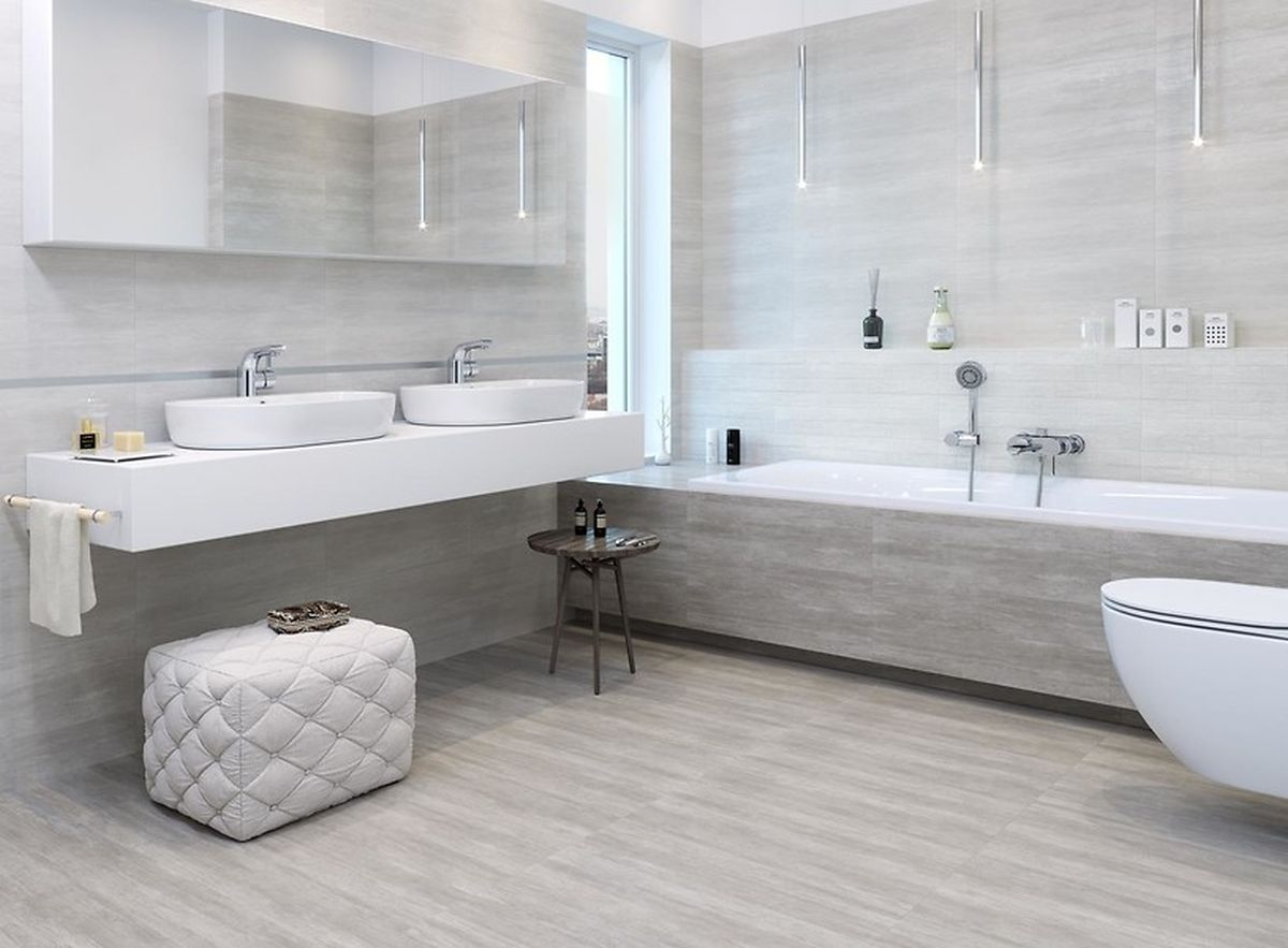 Cersanit Desa grey structure płytka ścienno-podłogowa 29,7x59,8 cm STR szary mat