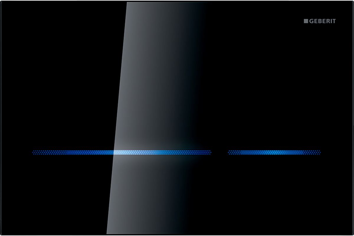 Geberit Sigma80 przycisk spłukujący elektroniczny szkło czarne 116.092.SG.6