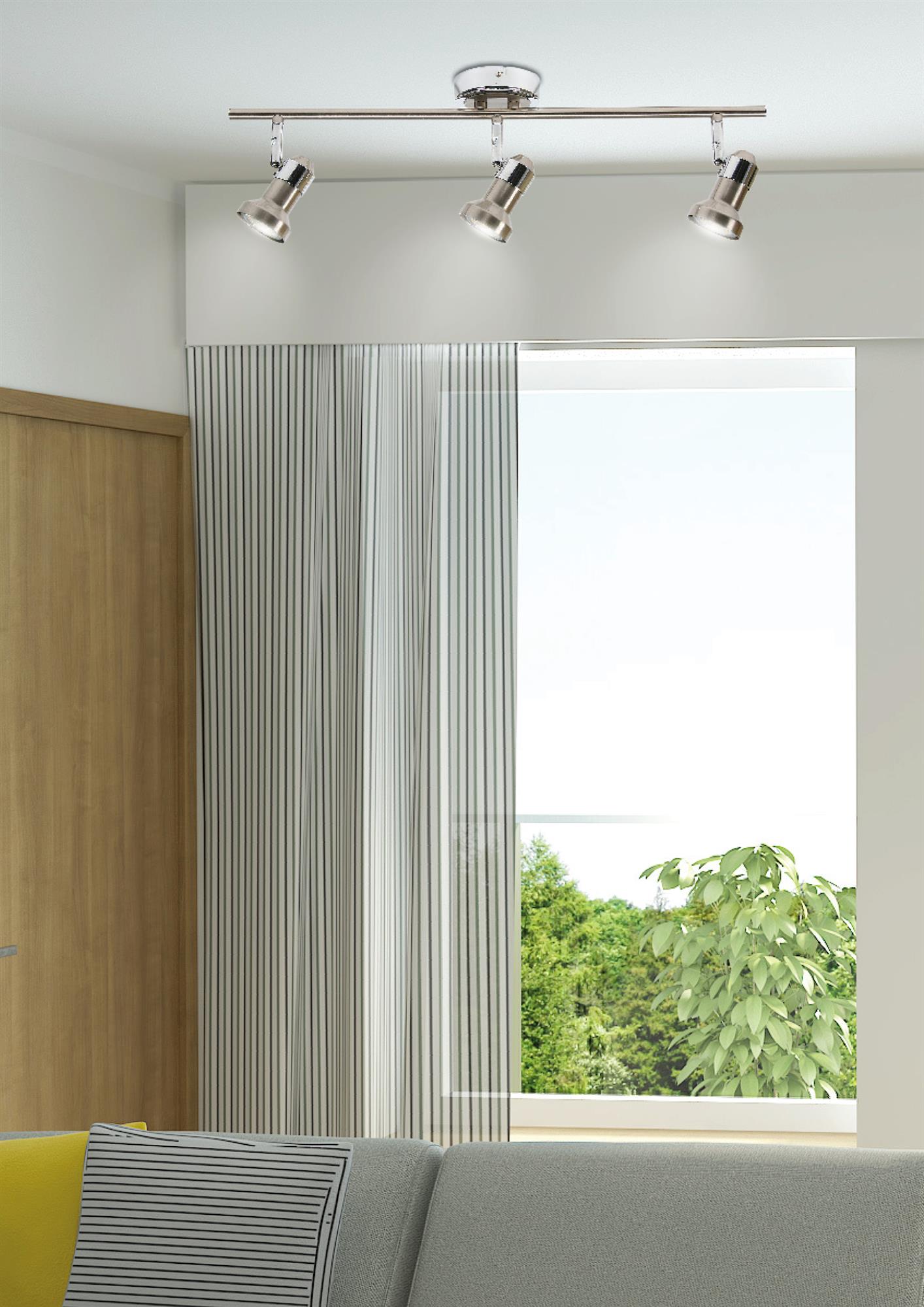 Candellux Arkon lampa podsufitowa 3x50W satyna nikiel/chrom 93-59598