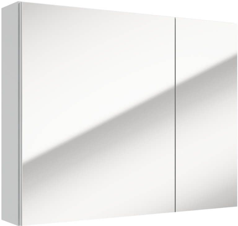 Defra Salsa szafka E75 75x15x60 cm z lustrem biały połysk 242-E-07501