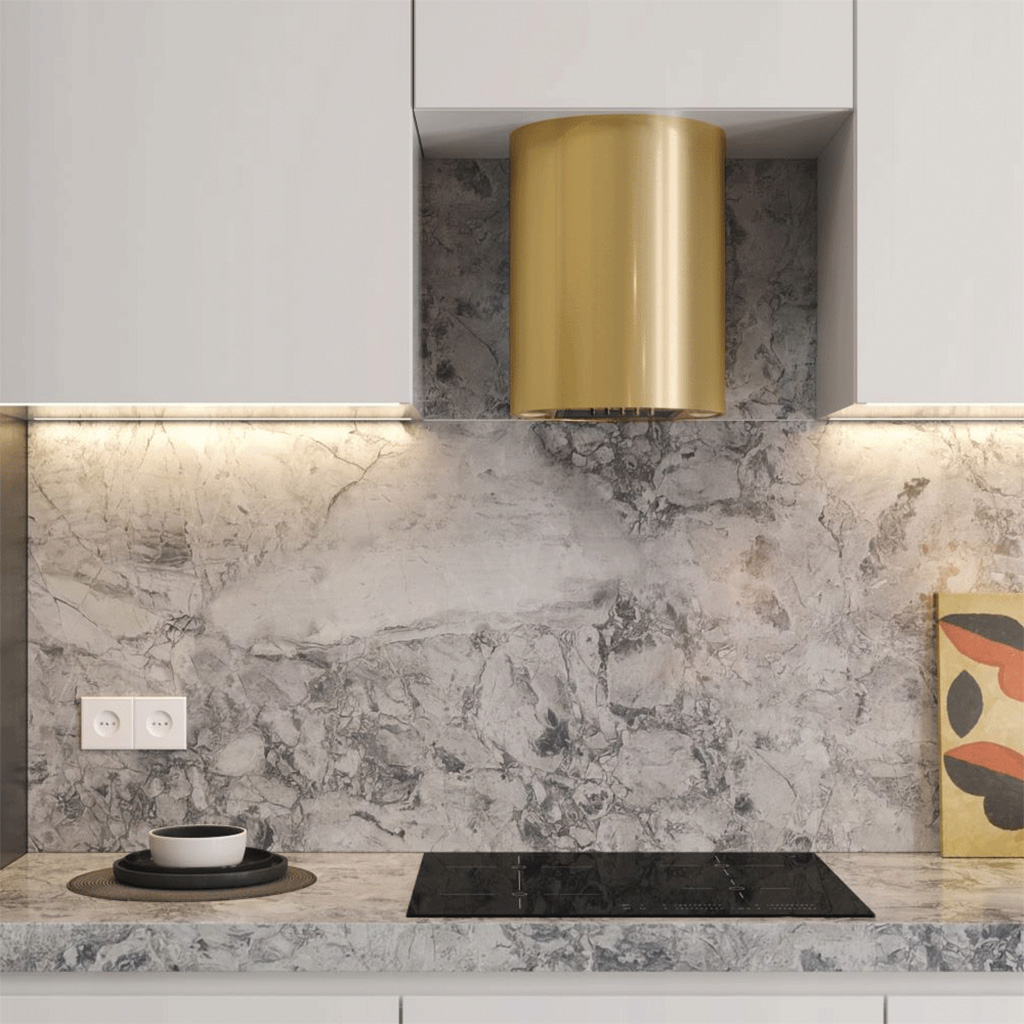 Maan Elba okap kuchenny 31 cm kominowy złoty OELBW431D4PC.S3CZ.SA.ZL3_EO