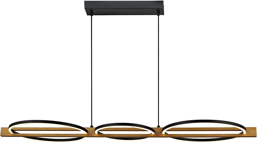 Italux Natano lampa wisząca 3x38 W czarna PND-55362-40W-WO