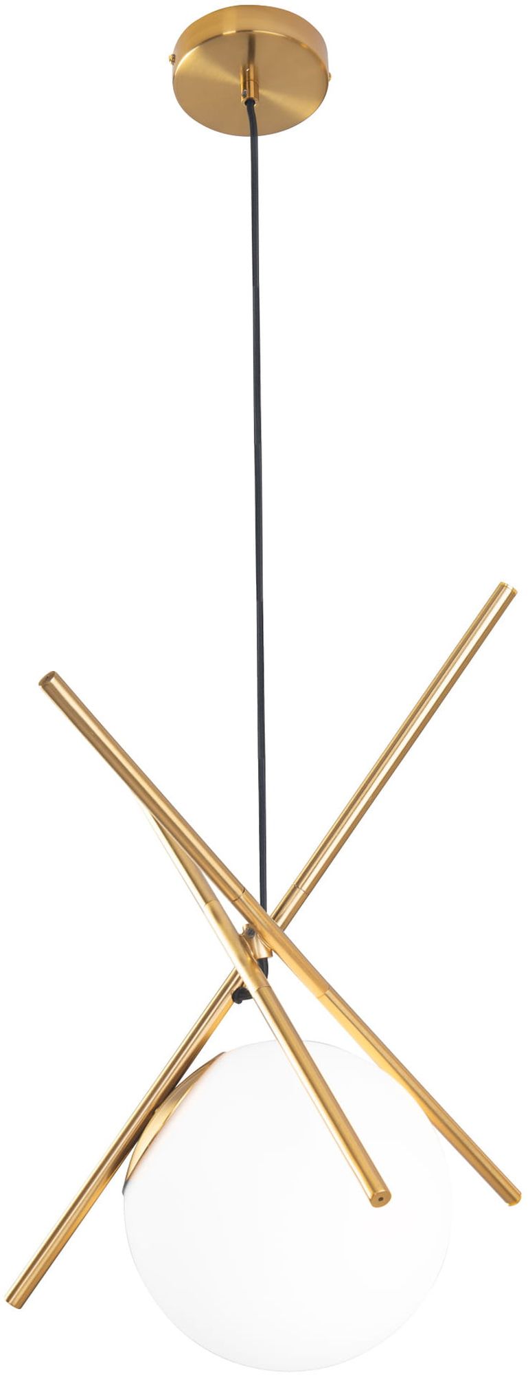 MaxLight Xena lampa wisząca 1x60W mosiądz P0403