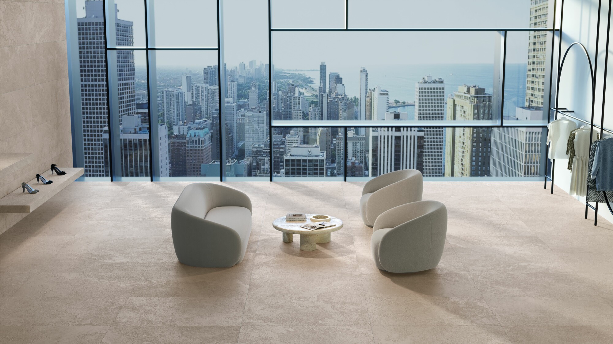 Museum by Peronda Chicago Mocha Shaped płytka ścienno-podłogowa 100x100 cm