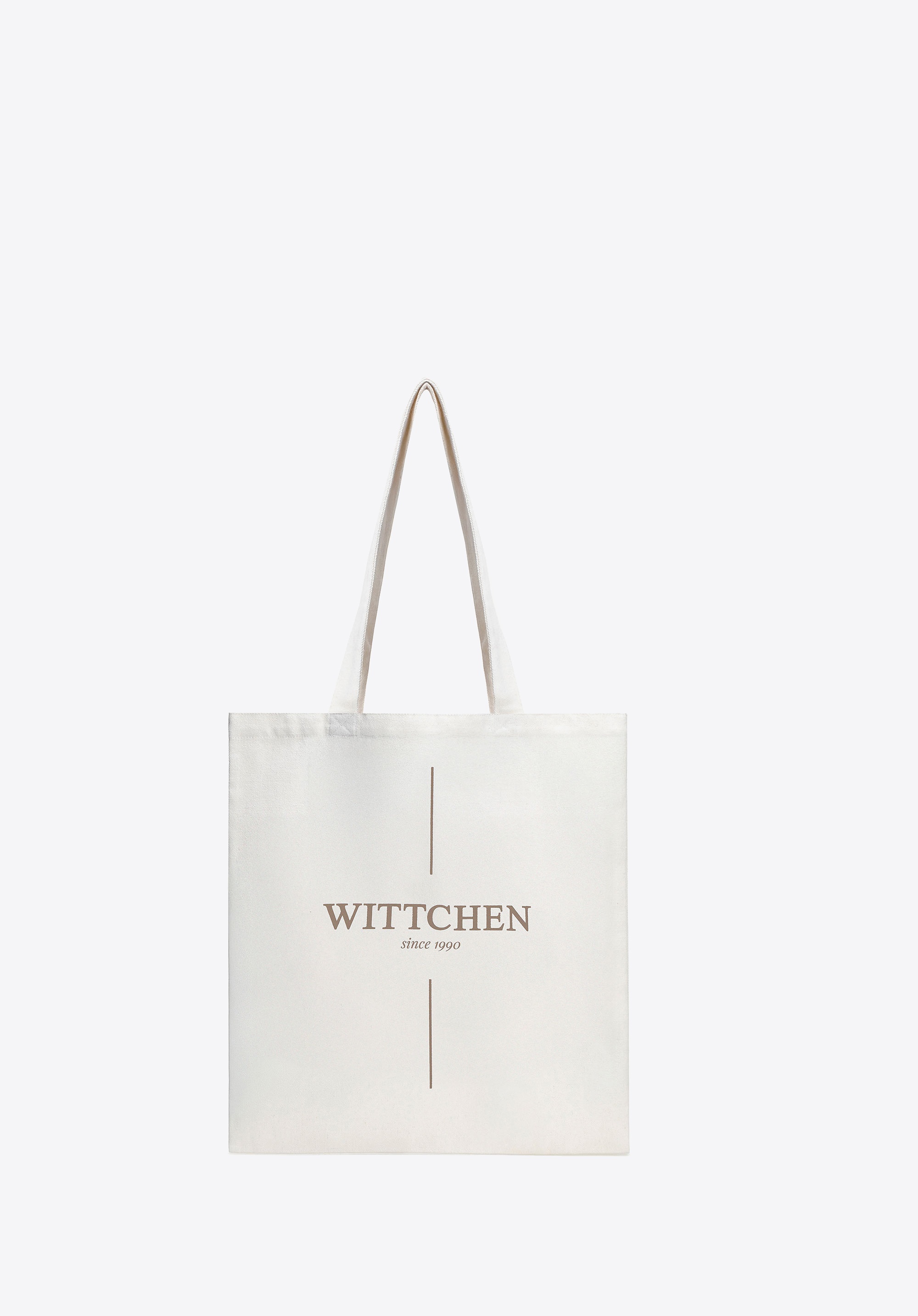 Torba płócienna z logo kremowo - złota