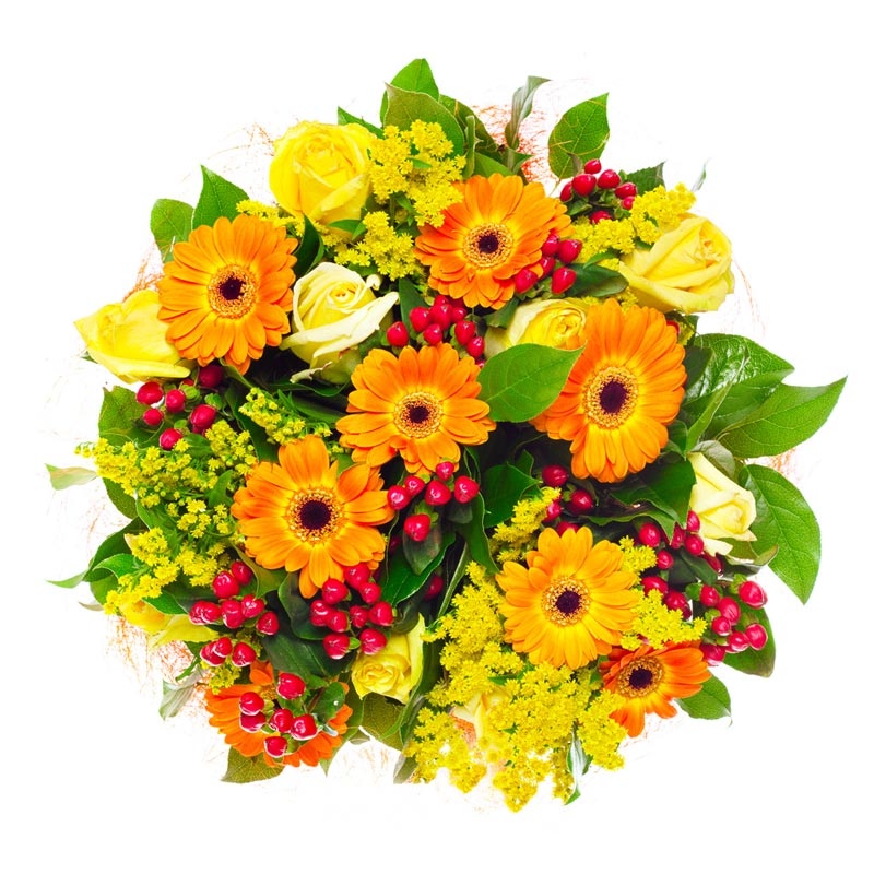 Bukiet Jesienne Szaleństwo-kwiatowa niespodzianka, poczta z dostawa kwiatów, przesyłka prezentów
