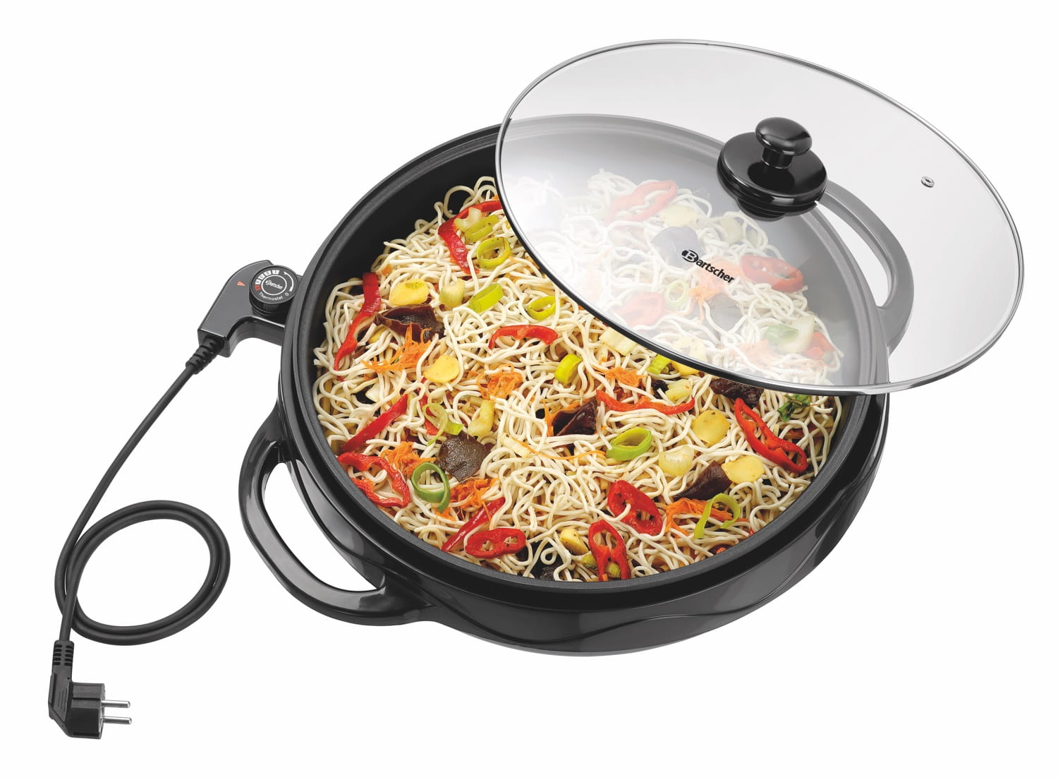 Patelnia elektryczna uniwersalna głęboka 37 cm 7L Bartscher