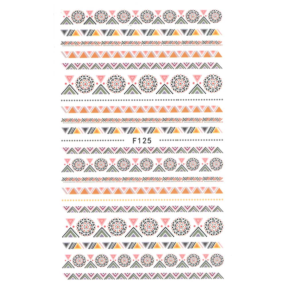 Naklejki do paznokci cienkie samoprzylepne Nr F125