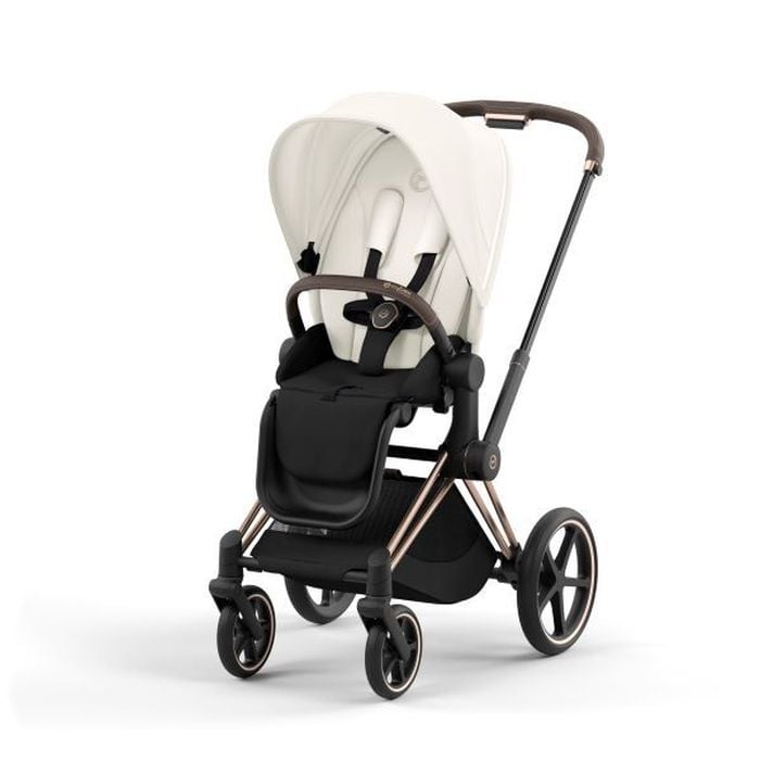 Cybex Priam 4.0 - wózek spacerowy-Off White-Rose Gold