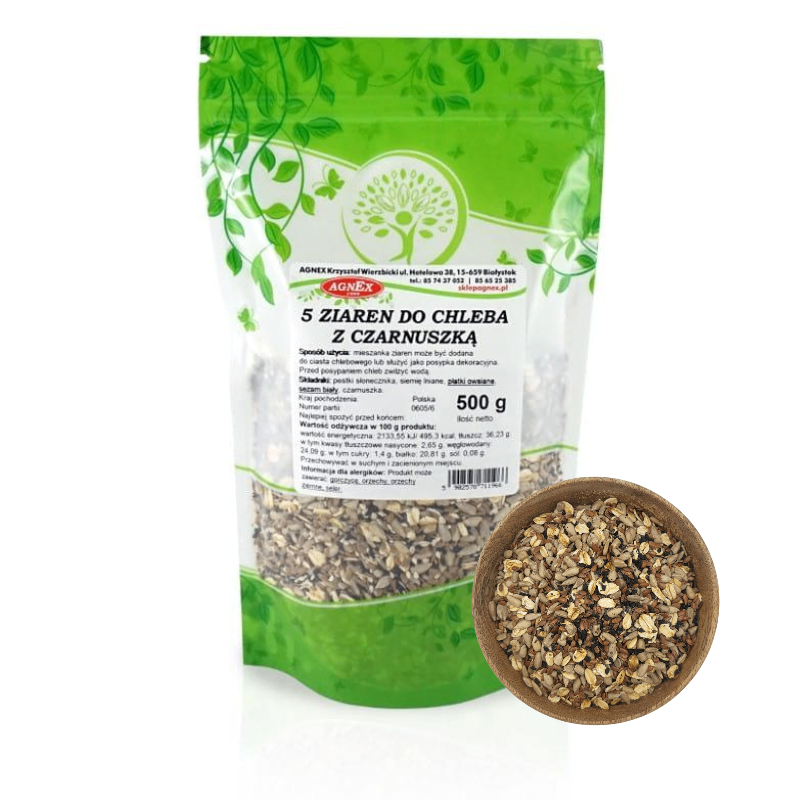 5 Ziaren do chleba z czarnuszką 500 g