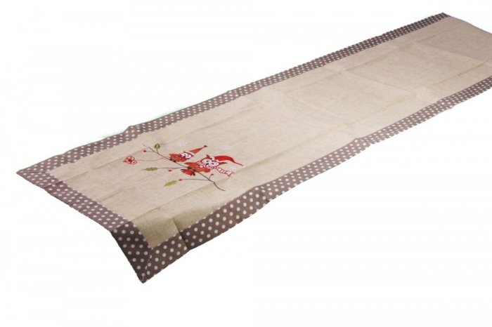 Świąteczny obrus haftowany NIKO rozmiar 60x120 wzór 2491