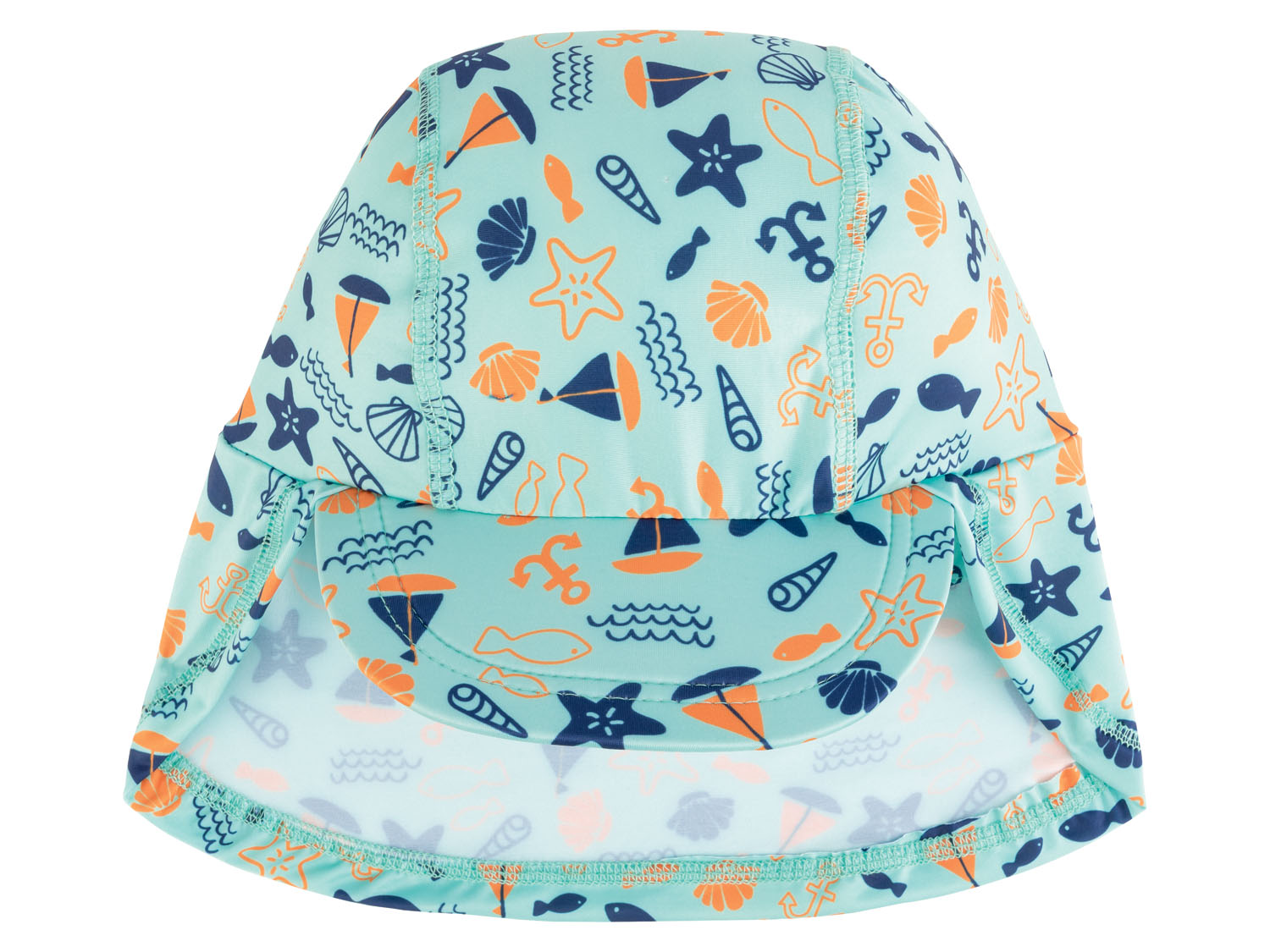 lupilu Czapka dziecięca, z ochroną przed promieniowaniem UV 74/80, Wzorzysty, turkusowy