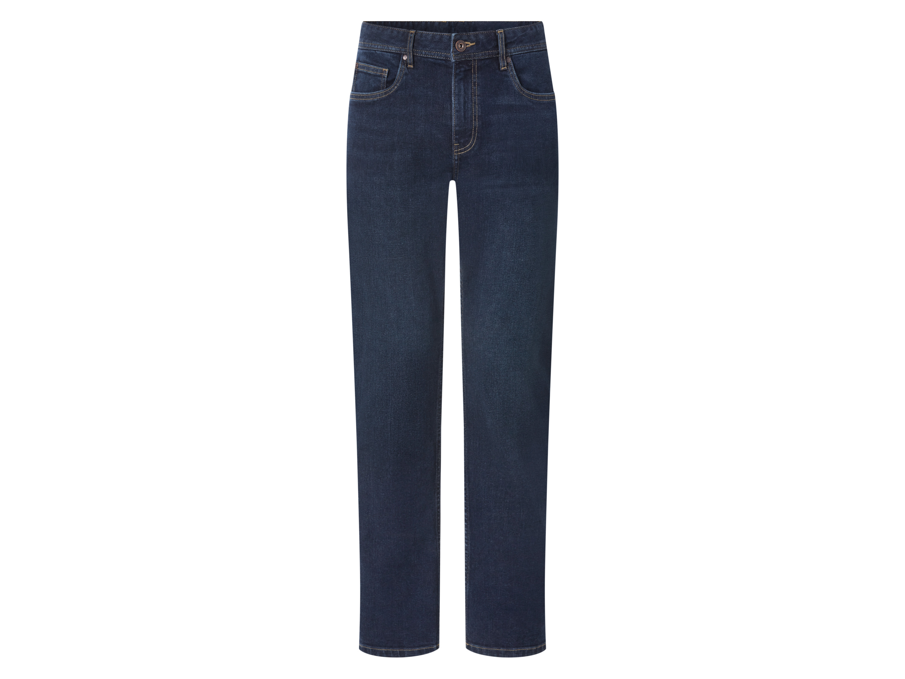 esmara Men Jeansy męskie straight fit z bawełną Ciemnoniebieski, 48 32/32