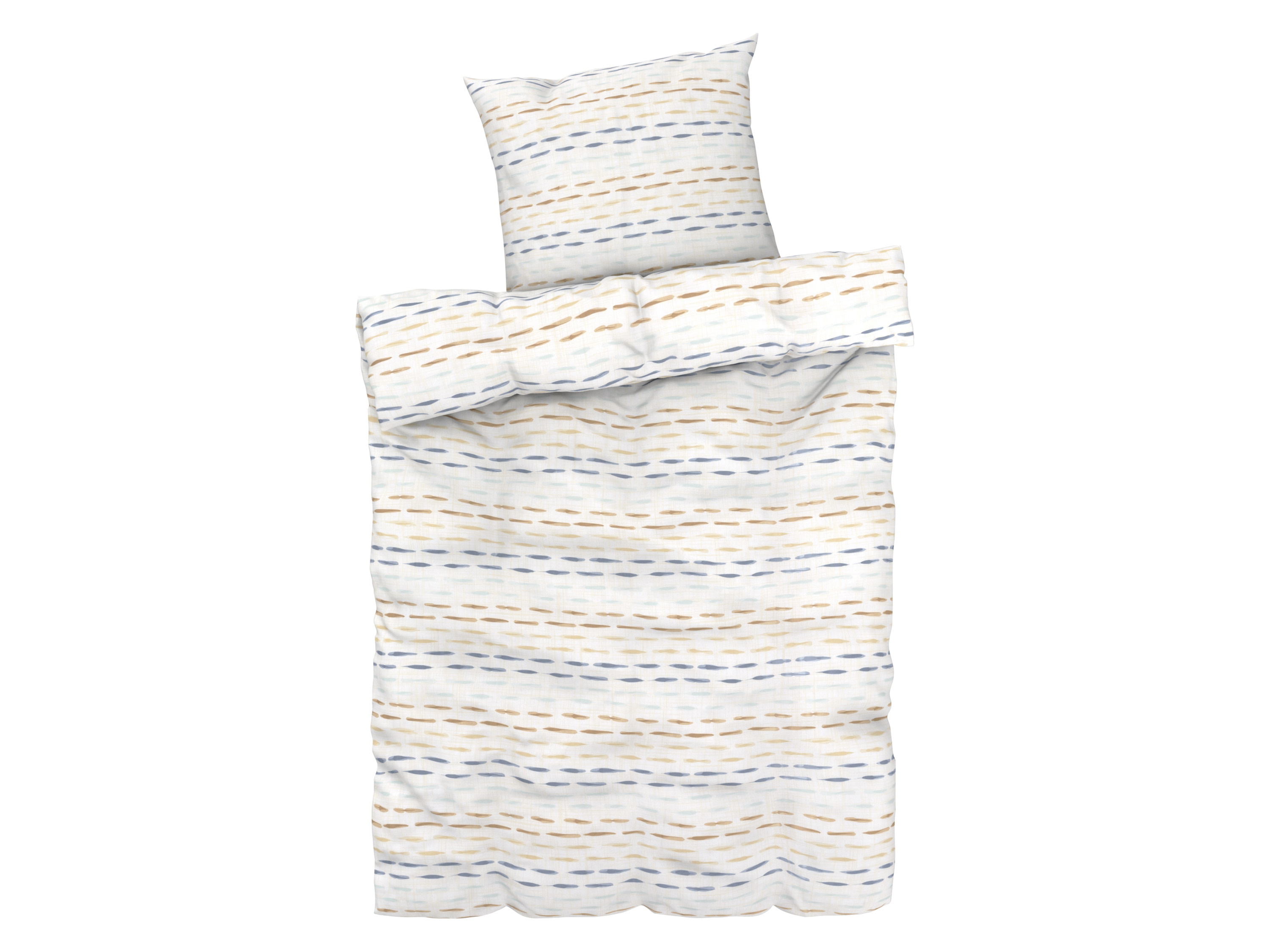 Livarno home Pościel satynowa z bawełny, 140 x 200 cm Linie