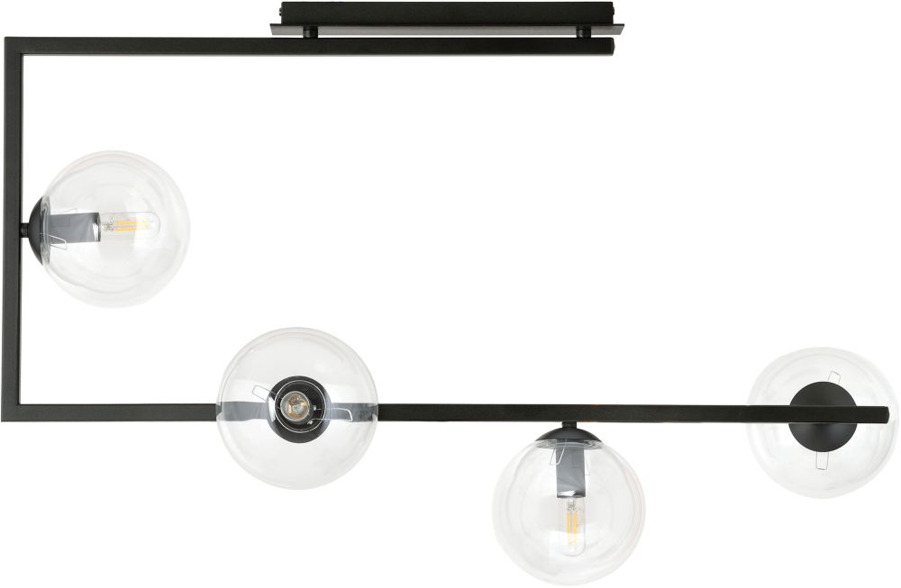 Darmowa Dostawa - Lampa podsufitowa 4x10 W czarny Emibig Soma 12894