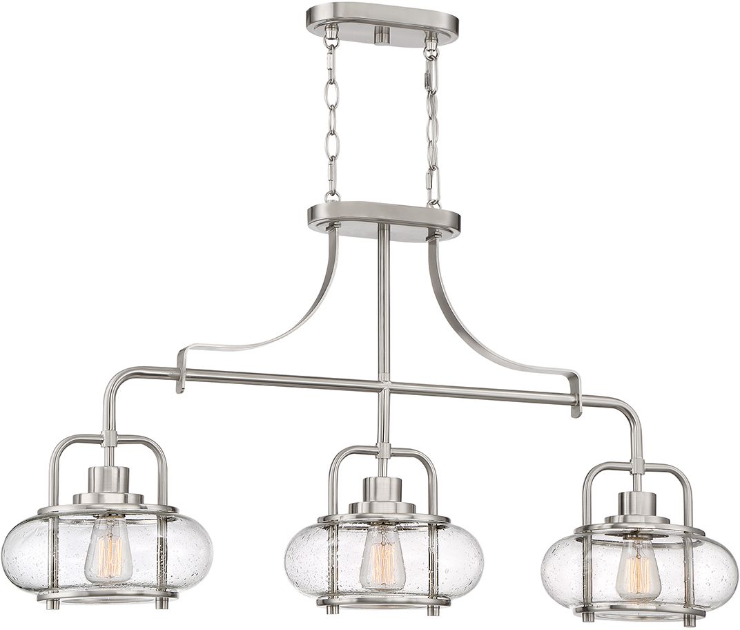 Darmowa Dostawa - Lampa wisząca 3x60 W nikiel Elstead Lighting Trilogy QZTRILOGYISLEBN