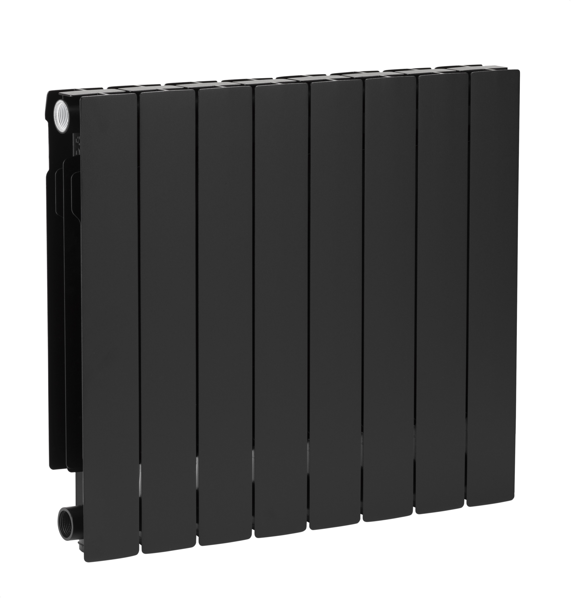 Darmowa Dostawa - Grzejnik pokojowy 67.2x64.4 cm podłączenie boczne czarny KFA Armatura ADR 76408081