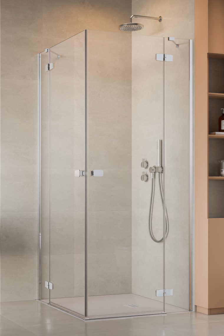 Darmowa Dostawa - Kabina prysznicowa część prawa 100x100 cm kwadratowa chrom połysk/szkło przezroczyste Radaway Fuenta Chrome KDD 13840620101R