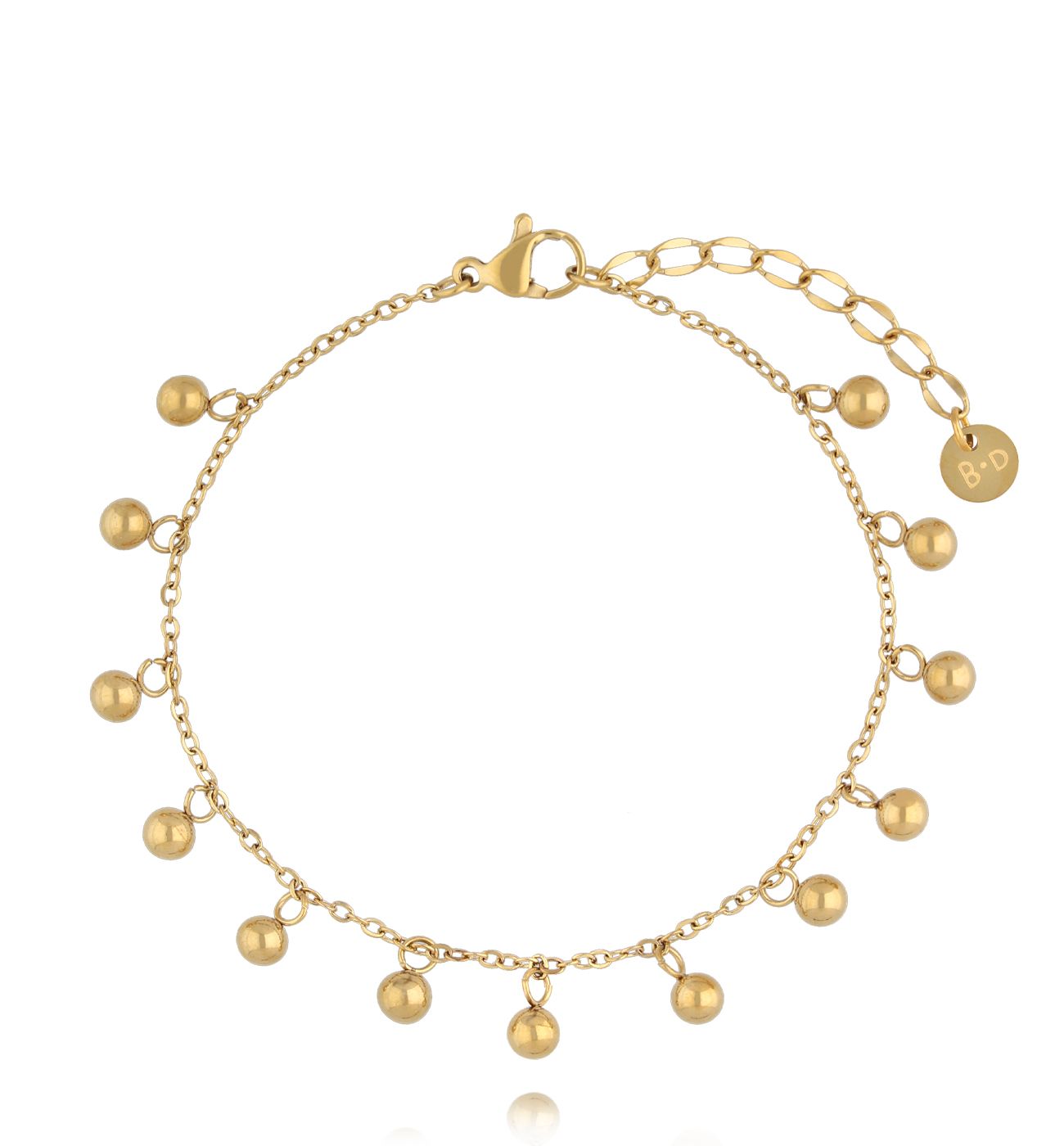 Bransoletka z kuleczkami złota BSY0409