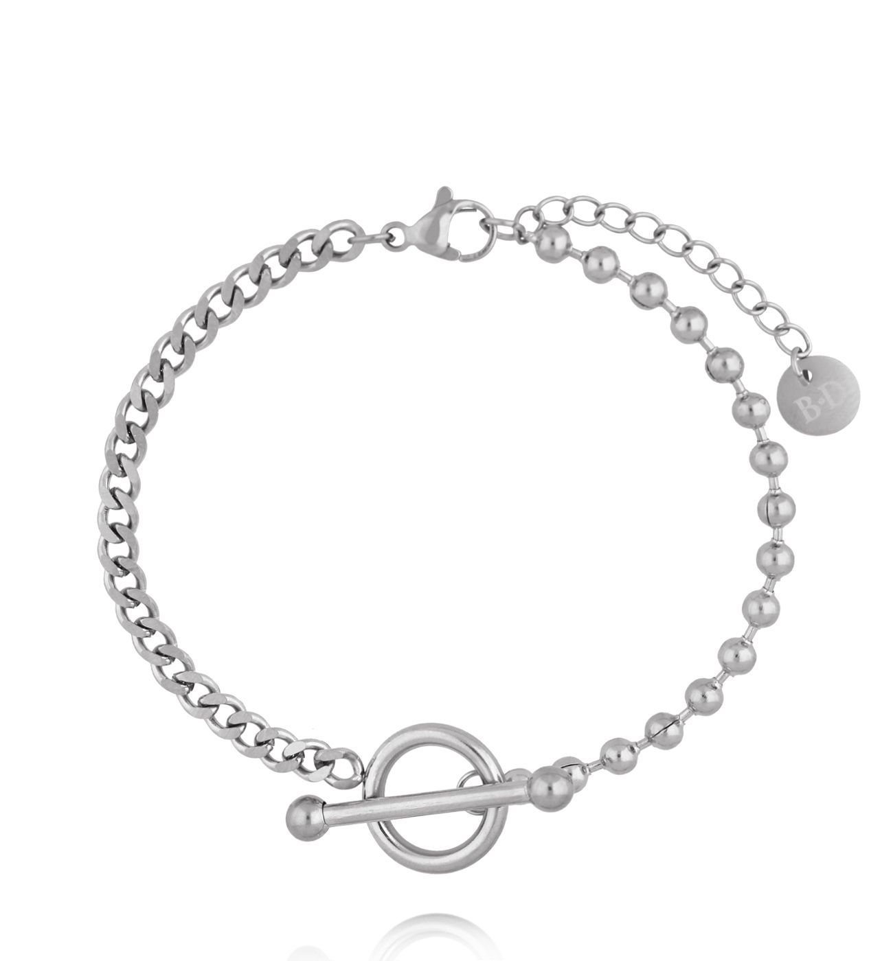 Bransoletka typu kulki i splotem łańcuchowym BSY0615