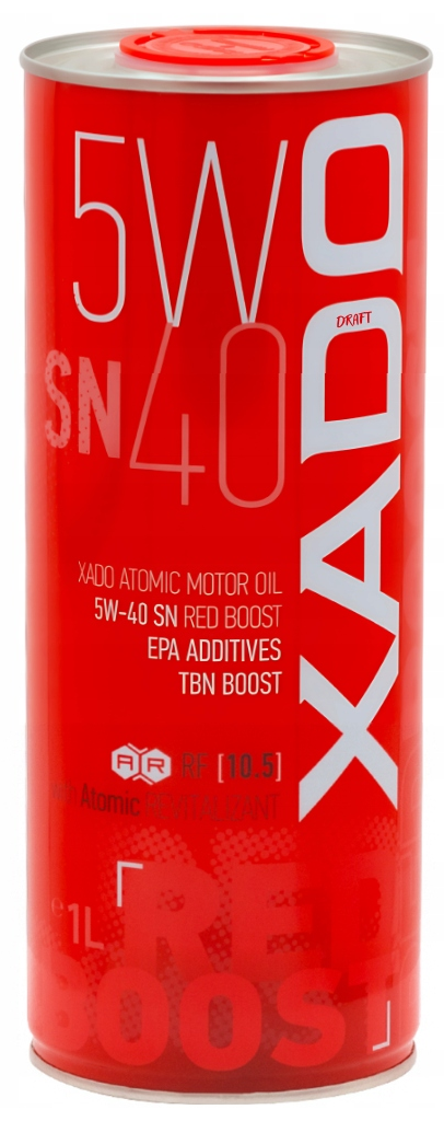 XADO ATOMIC OIL RED BOOST SN 5W40 1L - Petrostar