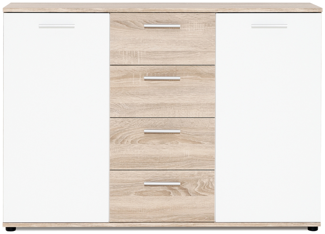 Nowoczesna komoda pod telewizor 120 cm JOVITA dąb sonoma