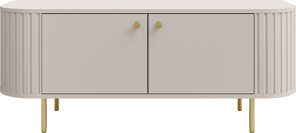 Stolik rtv 123 cm pod telewizor do salonu OVENTO beż piaskowy