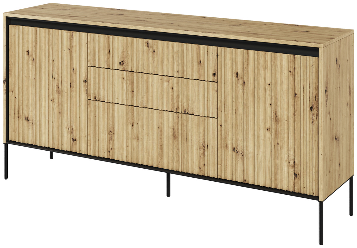 Komoda nowoczesna z frezowanymi frontami i szufladami TREND