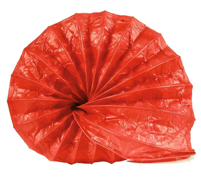 Czerwona lampka biurkowa papierowa nocna do pokoju dziecięcego Ślimak