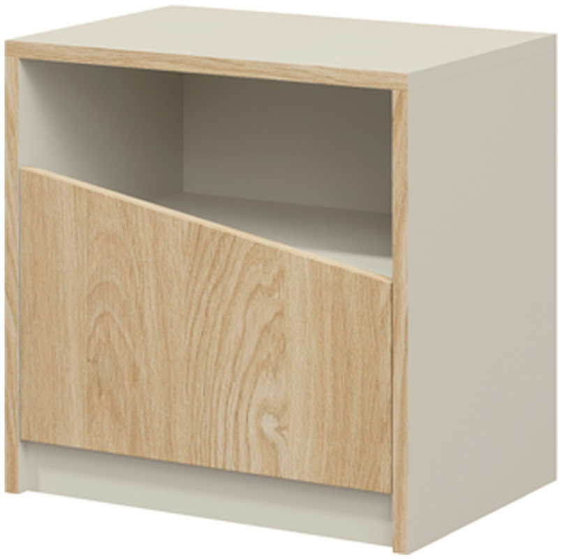 Szafka nocna do sypialni nowoczesna szary beż AMADEO