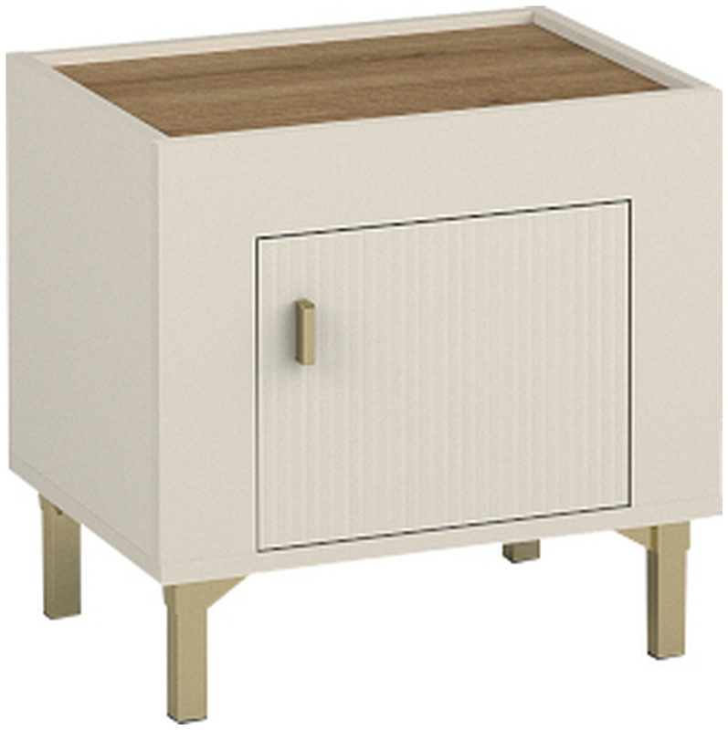 Szafka nocna do sypialni 48 cm z drzwiami MISTY cashmere