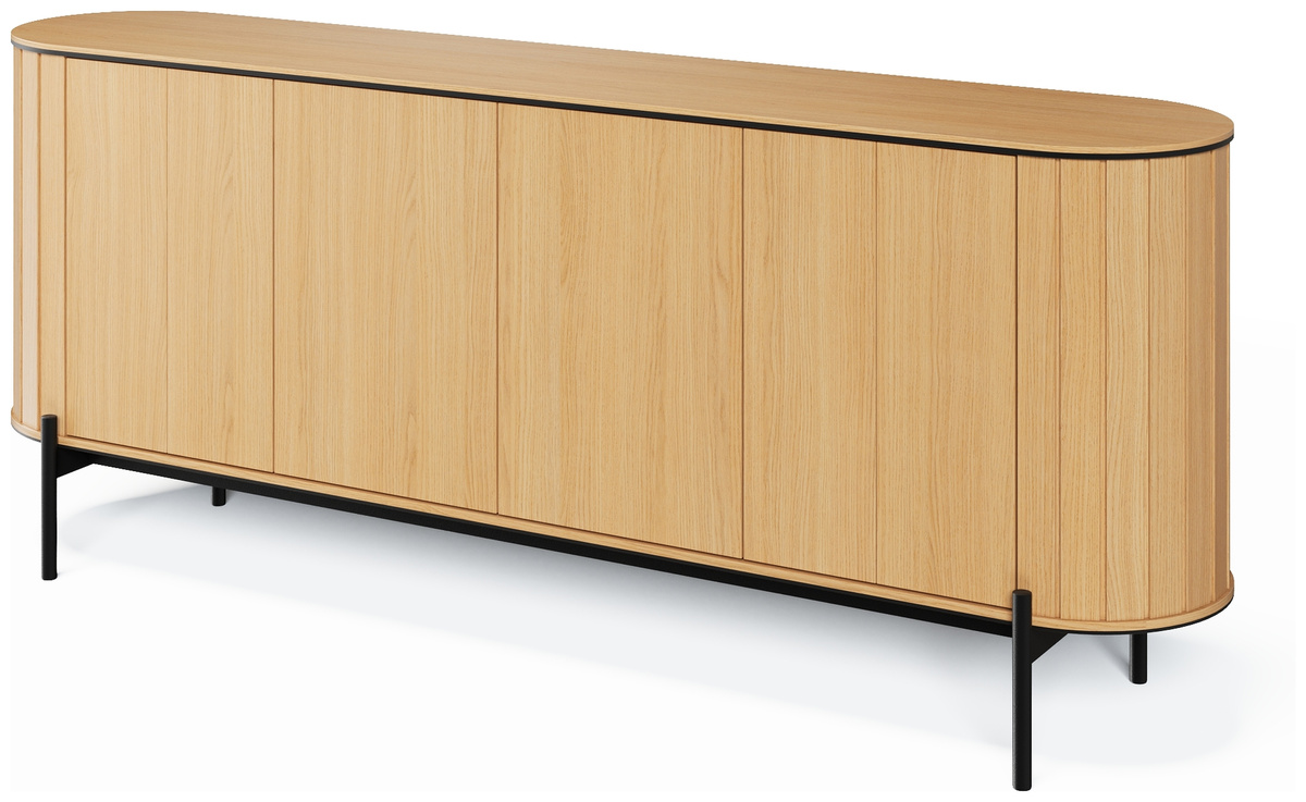 Komoda boho na nóżkach pod telewizor 200 cm ROTTO dąb vincenza