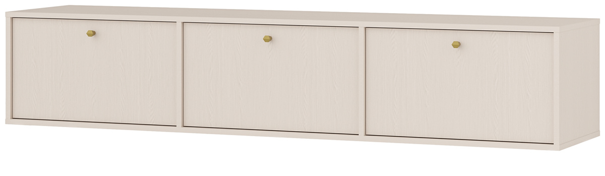 Wisząca szafka RTV pod telewizor 180 cm TOKEN beż piaskowy