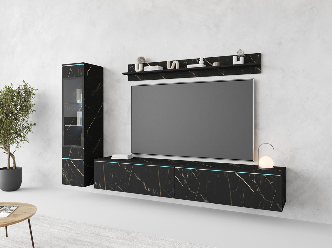 Meblościanka nowoczesna do salonu pod telewizor VELLORE