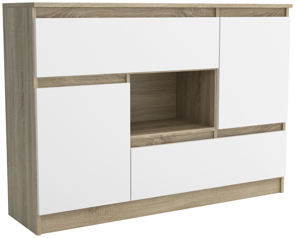 Komoda pod telewizor do salonu 120 cm AMPARO dąb sonoma