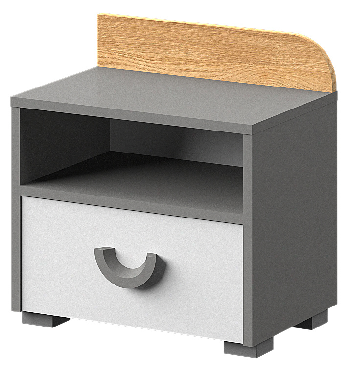 Nowoczesna szafka nocna do pokoju młodzieżowego 45 cm COOLIFY