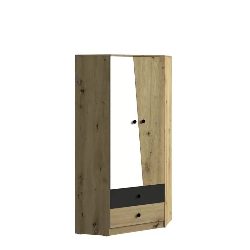 Duża szafa narożna z szufladami MONACO