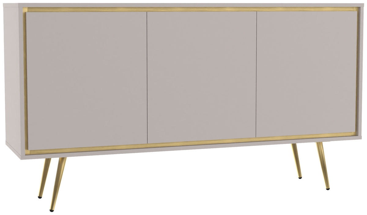 Duża komoda na nóżkach 150 cm w stylu glamour pod telewizor TALUS