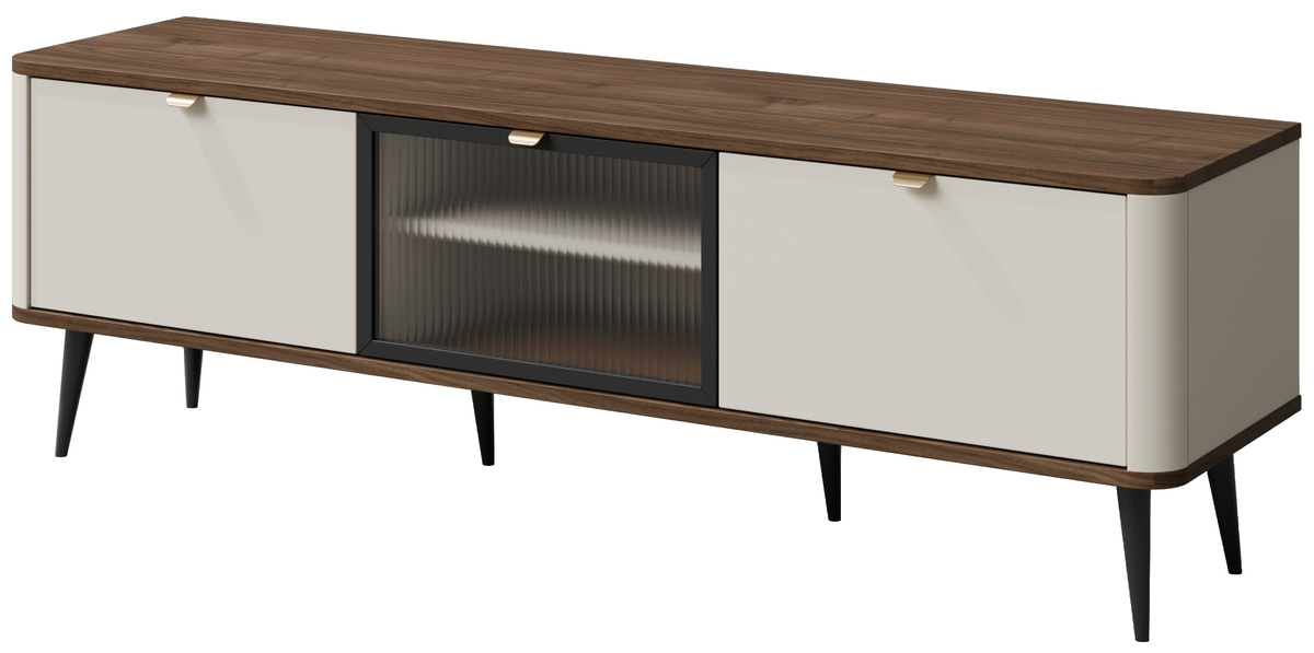 Szafka RTV pod telewizor z przeszkleniem 160 cm do salonu MIREL