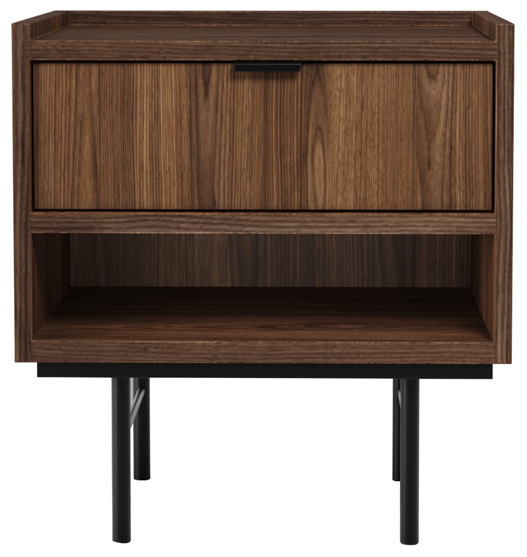 Szafka nocna 40 cm z szufladą orzech warmia ELVIO