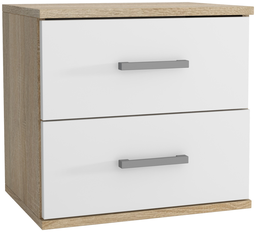 Mała szafka nocna do sypialni z szufladami 48 cm GRETA
