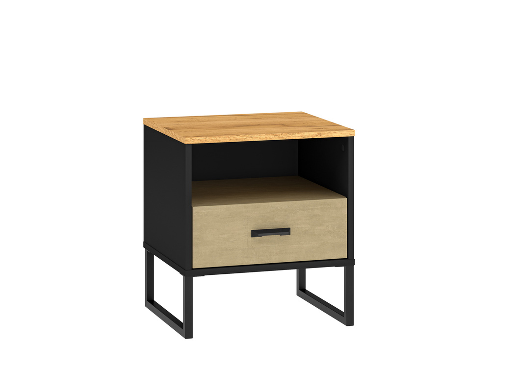 Drewniana szafka nocna do pokoju młodzieżowego COLT