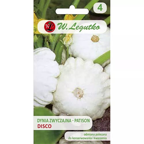 1 szt, Patison Disco - Nasiona: Ilość w opakowaniu: 3 g