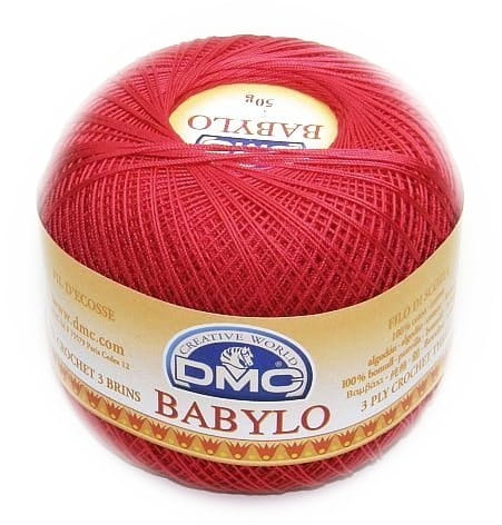 DMC babylo 20 kol. 666 czerwony 50gr/367mb