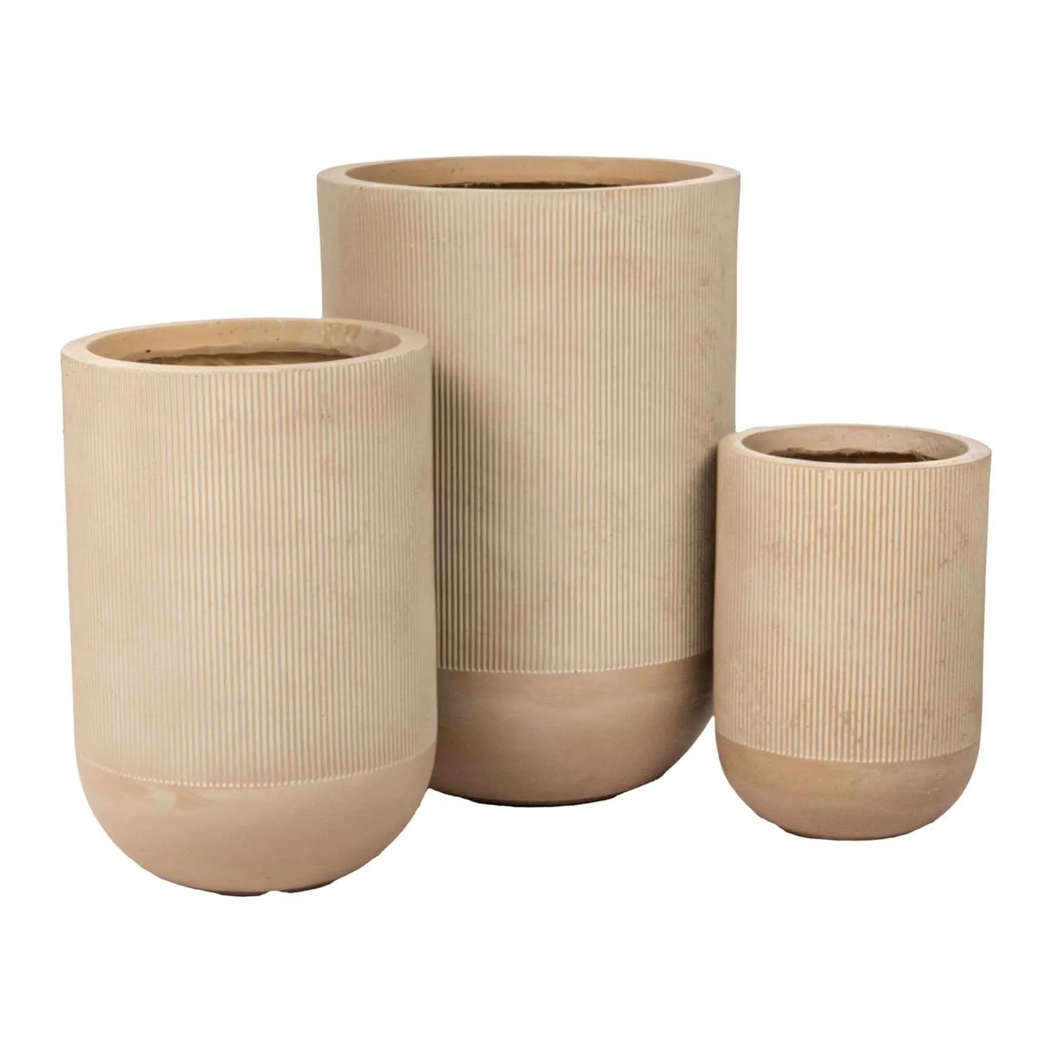 Donica ceramiczna Marron beżowa - 21,5 x 30 cm