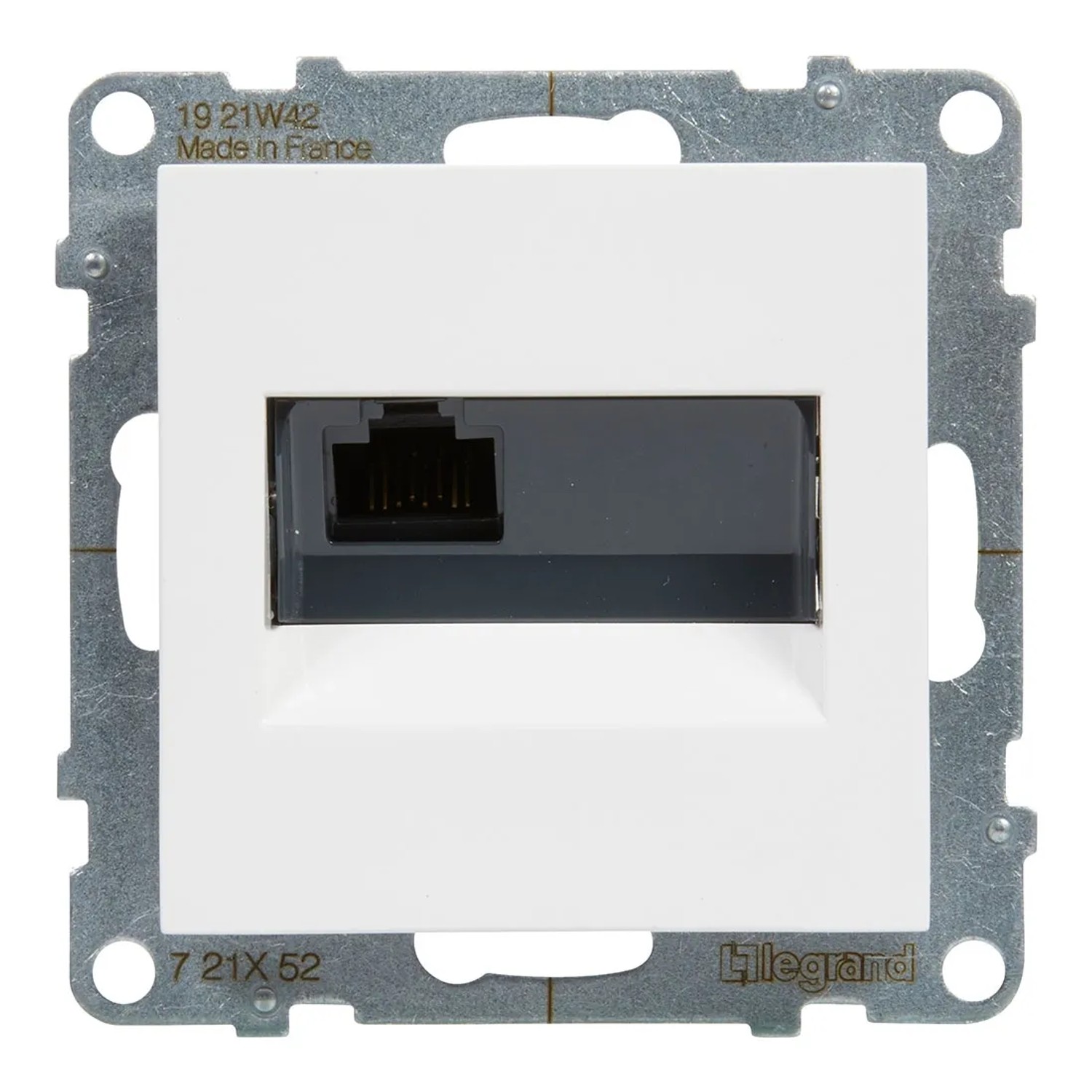 Gniazdo komputerowe RJ45/kat 6 UTP SUNO białe