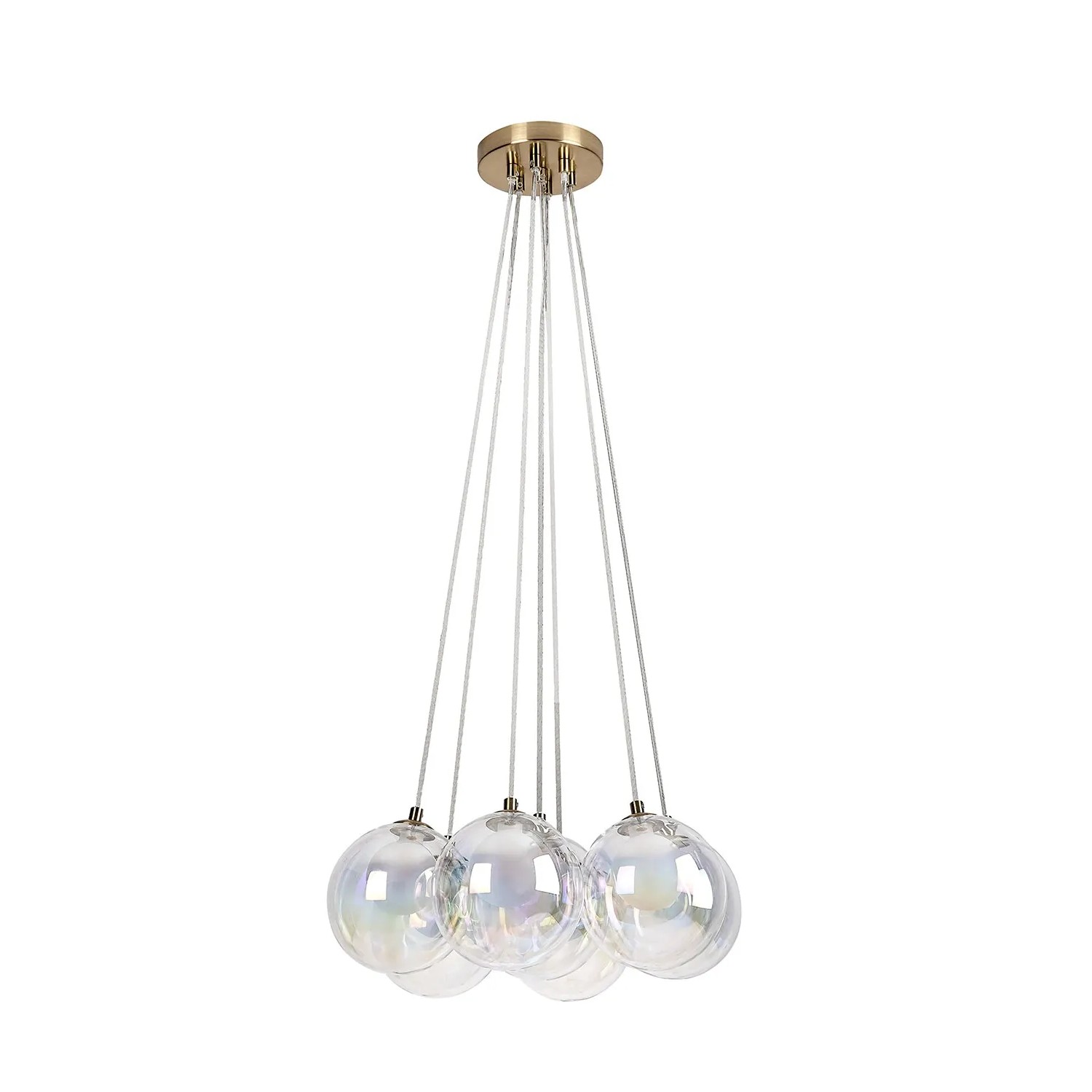 Rabalux Lampa wisząca Rosehip kule 7x25W G9 szampańska